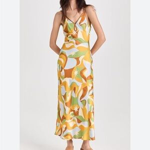 Astr Nilana Multicolor Abstract Midi/Maxi Dress